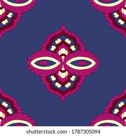 Simple damask pattern with background