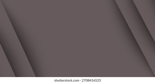 Simple Dark Black 3D Background with Wavy Shapes, Widescreen Design