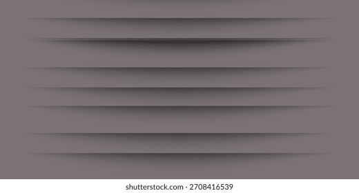Simple Dark Black 3D Background with Wavy Shapes, Widescreen Design