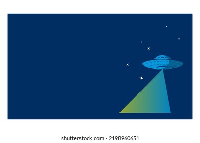 simple dark blue alien spaceship background cover