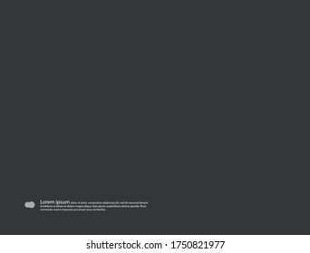 Simple dark gray background. Vector graphics and design.