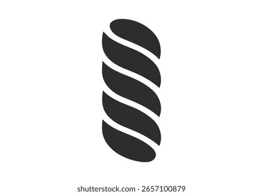 Un simple icono estilizado, gris oscuro, de una cuerda retorcida o trenza sobre un fondo blanco.