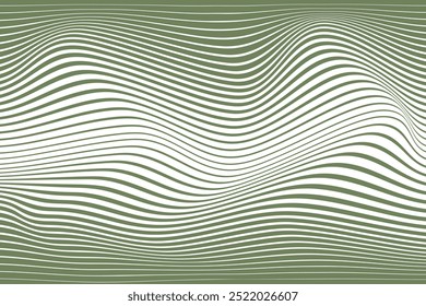  cor de azeitona escura simples horizontal meio-tom ondulado mistura padrão um fundo verde com um padrão de linhas no meio