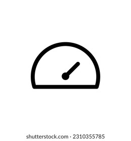 Simple Dashboard Icon Symbol Black Outline High Quality Vector. EPS10