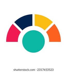 simple data analytics consulting company logo vector illustration template design