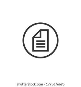 Simple Data or document icon flat design