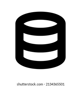 simple database icon design, editable stroke. best used for web, banner, flayer or application. vector illustration EPS 10 File Format