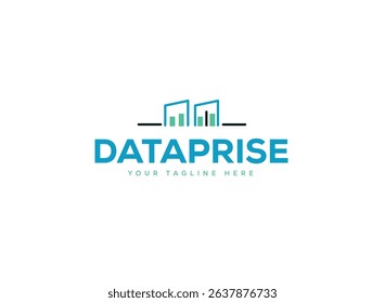 A Simple Dataprise logo Design and icon.