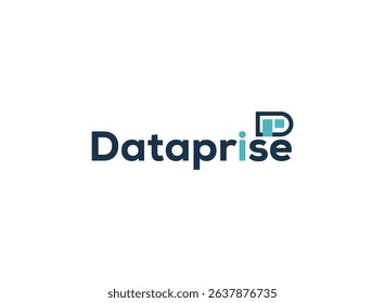 A Simple Dataprise logo Design and icon.