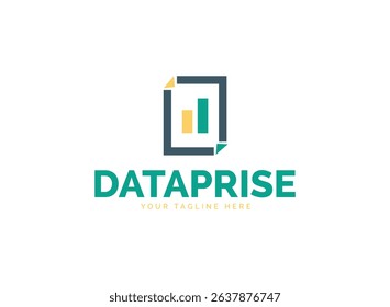 A Simple Dataprise logo Design and icon.