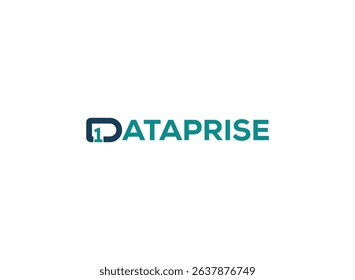A Simple Dataprise logo Design and icon.