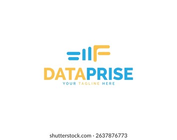 A Simple Dataprise logo Design and icon.