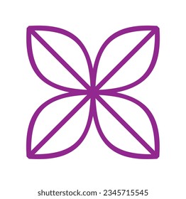 simple decoration icon vector, isolated on white