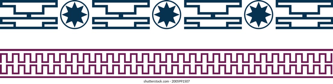 Simple decorative borders and background art