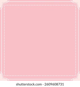 Simple decorative frame illustration - Pink