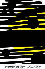 Simple decorative handmade background for design project, cover with isolated elements in clipping mask