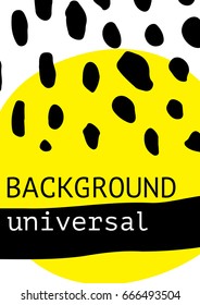 Simple decorative handmade background for design project, cover with isolated elements in clipping mask
