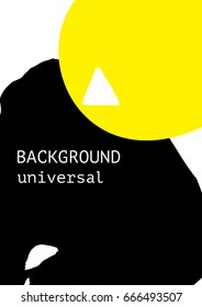 Simple decorative handmade background for design project, cover with isolated elements in clipping mask