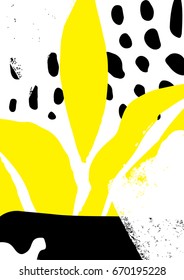 Simple decorative handmade background for design project, cover with isolated elements in clipping mask