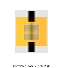 SIMPLE DECORATIVE ILLUSTRATION ABSTRACT MINIMALIST GEOMETRIC SHAPE DESIGN. LINE ART DRAWING PASTEL COLOR GOOD FOR WALLPAPER, COVER, POSTER, PRINT
