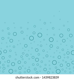 Simple Deep Sea Bubble Vector Seamless Pattern Background