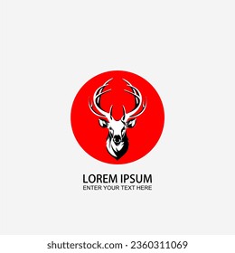 A simple deer head logo, maybe suitable for your business logo.
