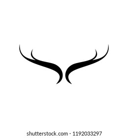simple deer head mono line. modern deer icon vector illustration. deer clip art