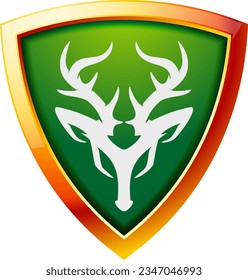 Simple Deer Logo Design Emblem Design