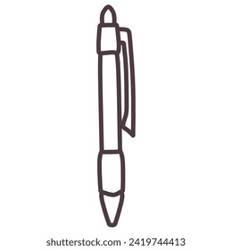 Dibujo de la línea de punto de balancín dibujado a mano de forma sencilla