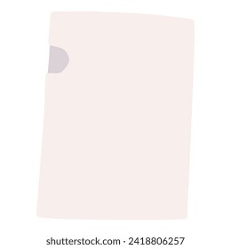 Simple deformed hand-drawn clear file illustration
