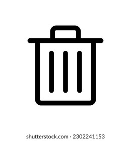 Simple Delete icon. The icon can be used for websites, print templates, presentation templates, illustrations, etc