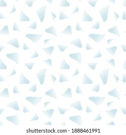 Simple, delicate, calm vector seamless abstract pattern. Light turquoise stains on a blue background. Modern and stylish background for printing on fabrics, textiles, bedding, clothes, gift paper