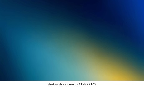 Simple and Delicate Dark Vibrant Blue And Yellow Gradient Vector Background Design