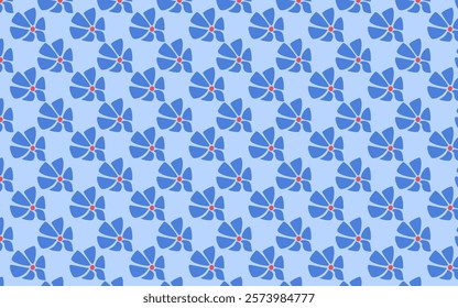 A simple and delicate floral pattern featuring blue flowers with red centers. Perfect for adding a touch of spring to your designs