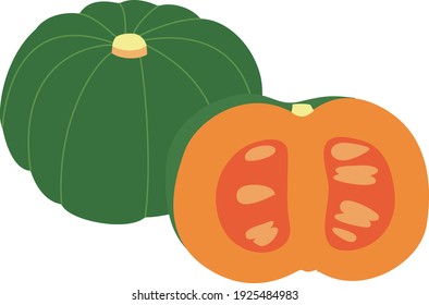 A simple and delicious pumpkin illustration