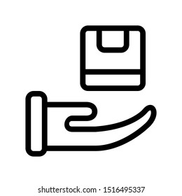 Simple delivery service icon vector illustration