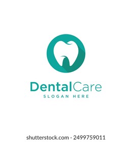 Vector simple del icono del logotipo del cuidado dental