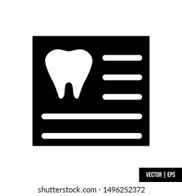 Simple dental icon design vector 