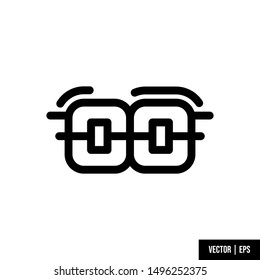 Simple dental icon design vector 