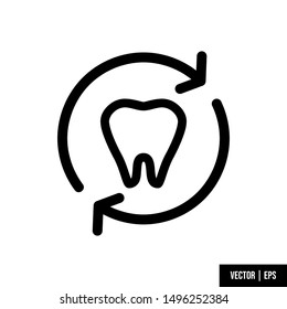 Simple dental icon design vector 