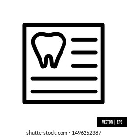 Simple dental icon design vector 