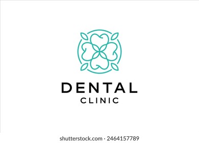 Simple Dental Logo Design for Dental Clinic. Dental Vector. Dental Illustrations.