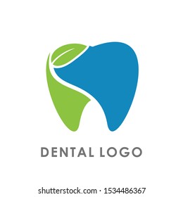 simple dental logo design vector 