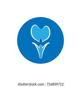 Simple dental logo template design for dental clinic