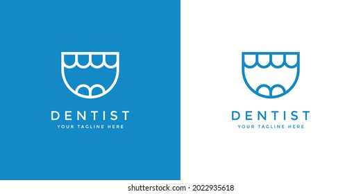 simple dentist logo for dental health company