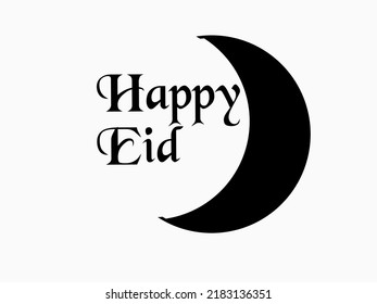 Simple desain for greeting eid, suitable for postcard, banner, or poster 