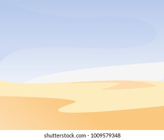 Simple Desert Landscape Stock Vector (Royalty Free) 1009579348