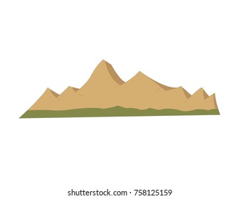 Simple desert mountains