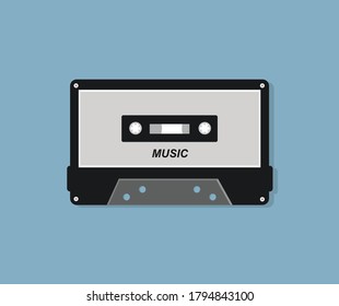 diseño simple sobre cinta cassette