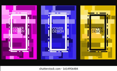 Simple design of abstract background for cover book with ornament arrows arranged abstract. 